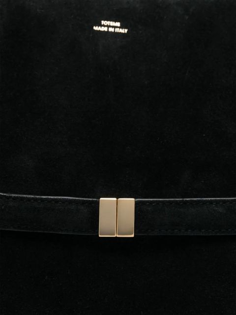 TOTEME suede shoulder bag - Black