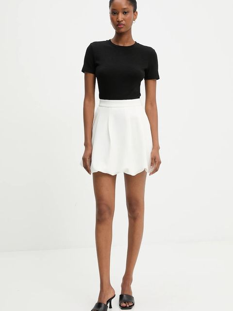 Answear.LAB spódnica kolor biały mini prosta