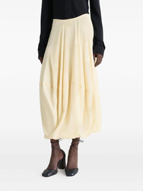 LEMAIRE balloon midi skirt - Yellow