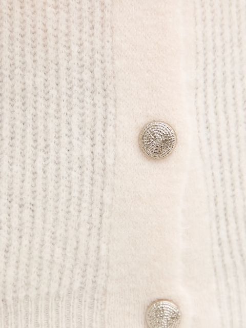 Morgan kardigan z dodatkiem wełny damski kolor beżowy MPLAY