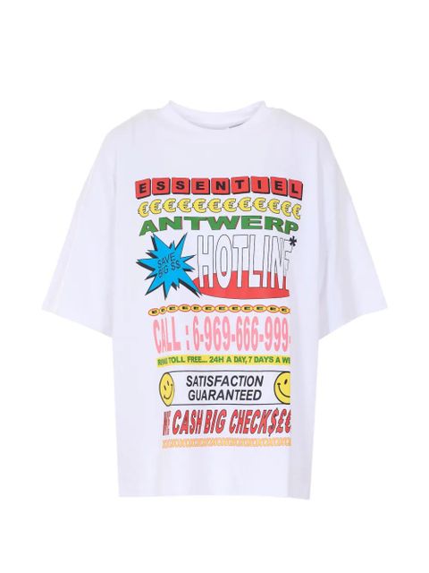 Essentiel Antwerp printed crew-neck T-shirt - White - zdjęcie produktu nr 1