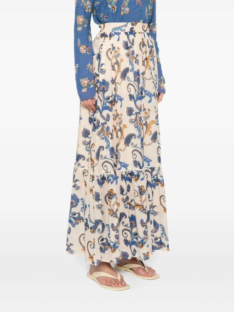 ETRO paisley-print maxi skirt - Neutrals