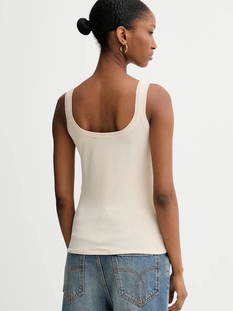 Blugirl Blumarine kardigan i top damski kolor beżowy lekki RF5235.MA39R - zdjęcie produktu nr 2