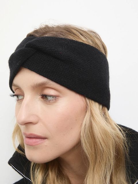 Answear.LAB opaska wełniana kolor czarny