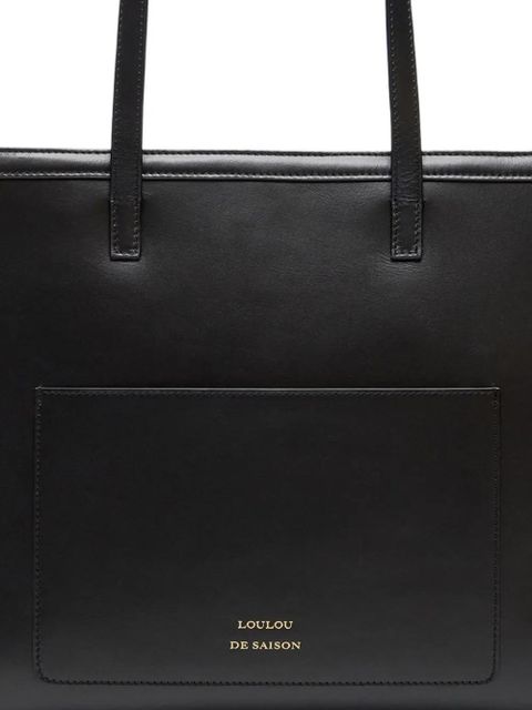 LouLou de Saison Anyla leather tote bag - Black - zdjęcie produktu nr 2