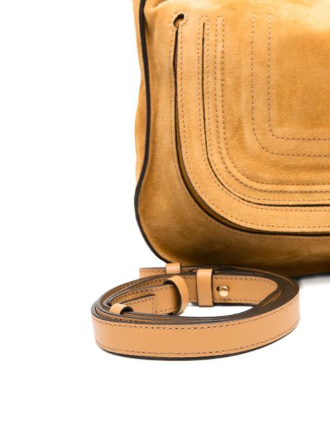 Chloé small Marcie topstitched-handle tote bag - Brown