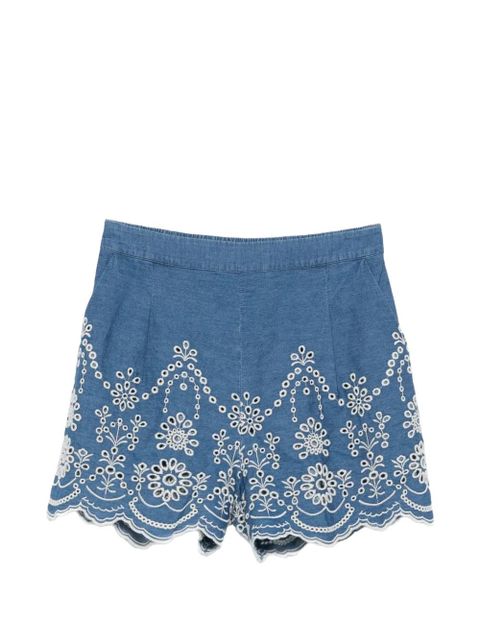 MC2 Saint Barth embroidered shorts - Blue - zdjęcie produktu nr 1