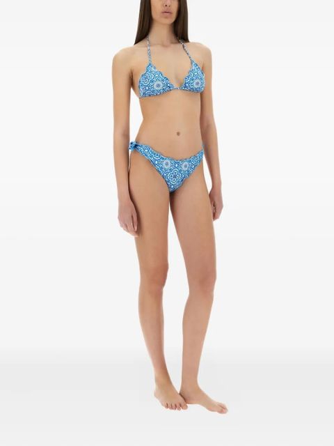 MC2 Saint Barth Moon mosaic-print bikini bottoms - Blue - zdjęcie produktu nr 2