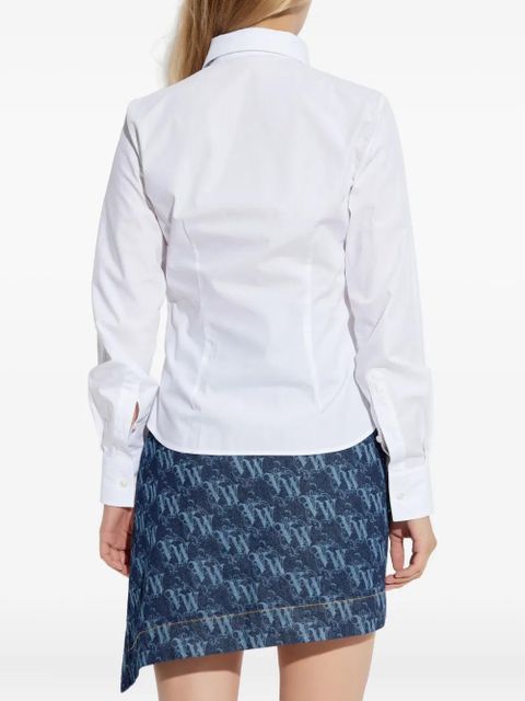 Vivienne Westwood embroidered-logo cotton shirt - White