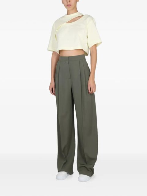 Alexander McQueen wide-leg trousers - Green - zdjęcie produktu nr 2
