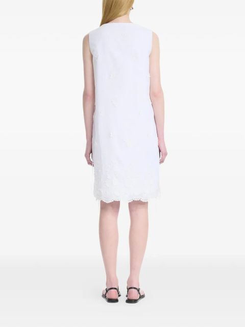 Altuzarra embroidered sleeveless mini dress - White