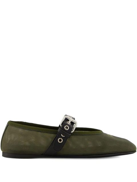 Miu Miu buckle-fastening ballet flats - Green - zdjęcie produktu nr 1