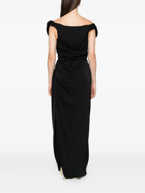 Vivienne Westwood Ginnie Amber off-shoulder maxi dress - Black