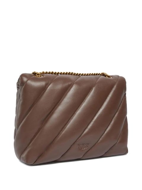PINKO quilted crossbody bag - Brown