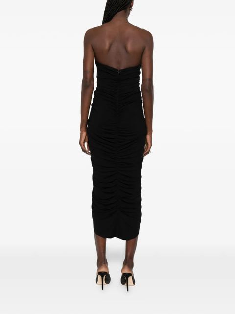 Alexander Wang structured-bodice midi dress - Black