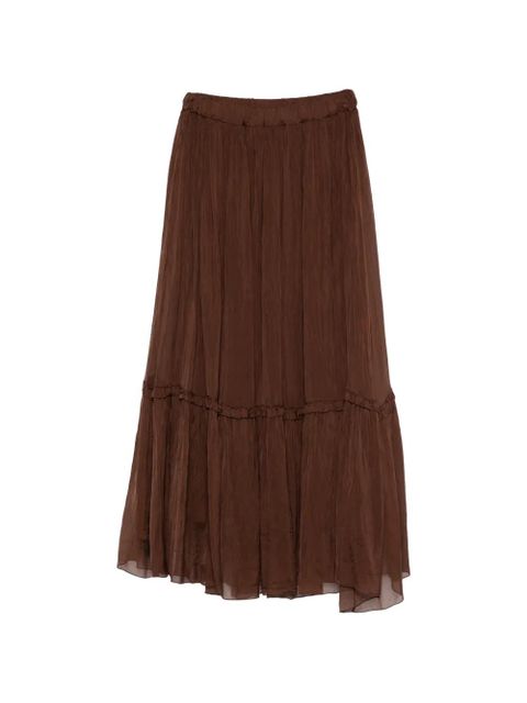 SOLOTRE ruffled skirt - Brown - zdjęcie produktu nr 1