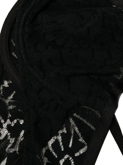 ERES floral-lace detail bra - Black