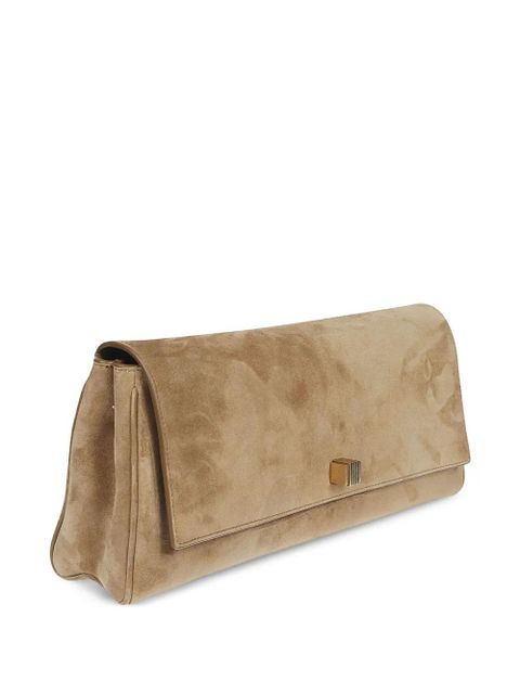 KHAITE flap top clutch bag - Neutrals