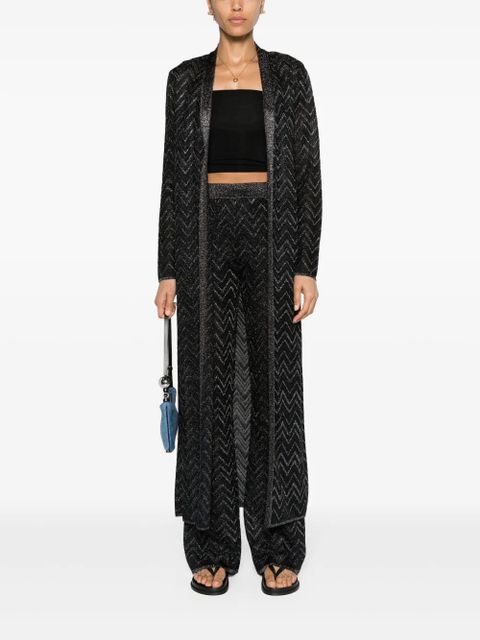 Missoni zigzag wide-leg trousers - Black
