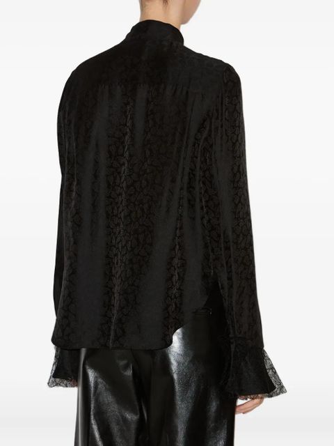 ISABEL MARANT Raphaella ruffled-cuff blouse - Black