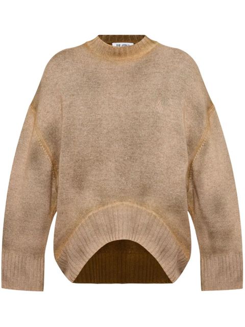 The Attico logo-embroidered sweater - Brown - zdjęcie produktu nr 1