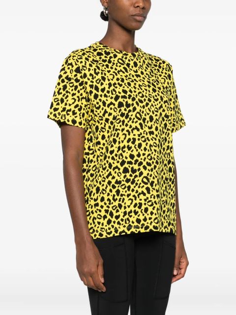 Coperni leopard-print boxy T-shirt - Yellow