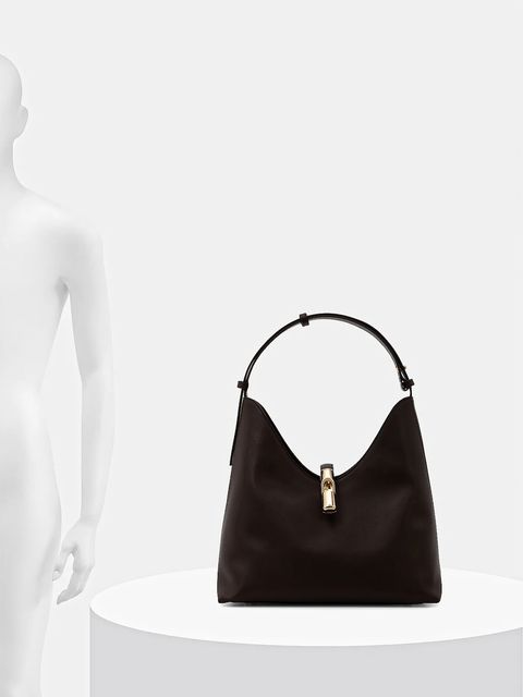 Furla torebka skórzana kolor brązowy WB01499.BX3104.2460S