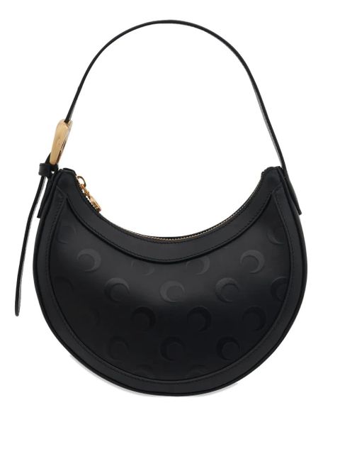 Marine Serre small moon-eclipse print shoulder bag - Black - zdjęcie produktu nr 1