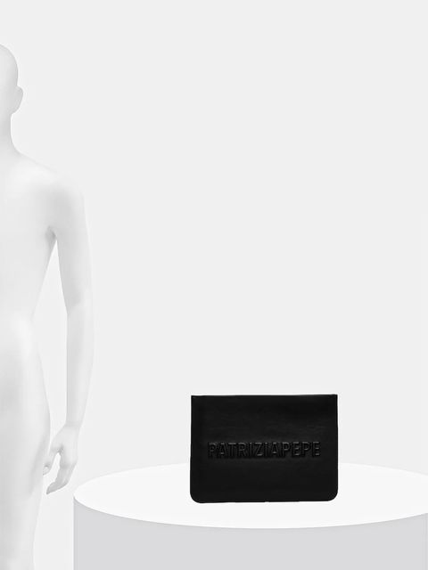 Patrizia Pepe kosmetyczka skórzana kolor czarny 2Q0009 L113