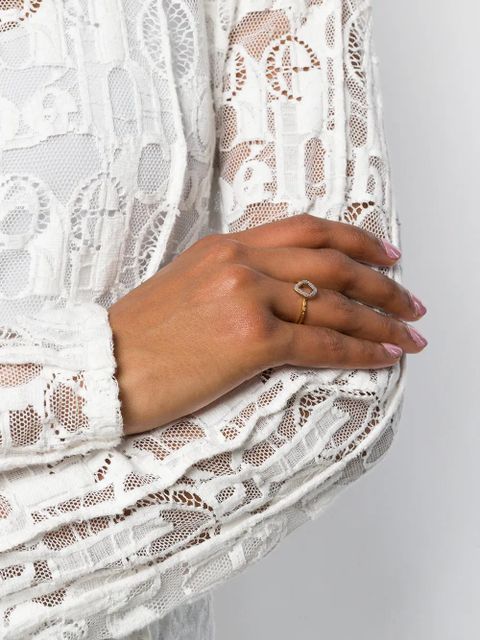 Monica Vinader Riva Mini Kite Stacking Diamond ring - Gold