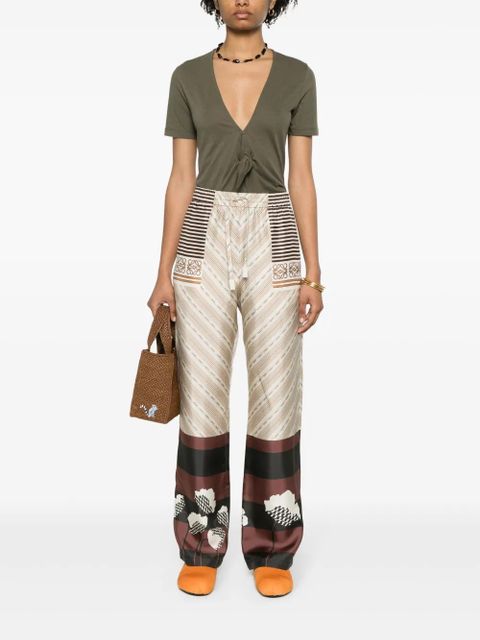 LOEWE printed straight trousers - Neutrals - zdjęcie produktu nr 2