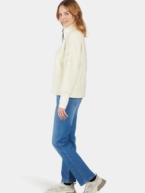 Didriksons bluza MELLA damska kolor beżowy gładka 505446 - zdjęcie produktu nr 2