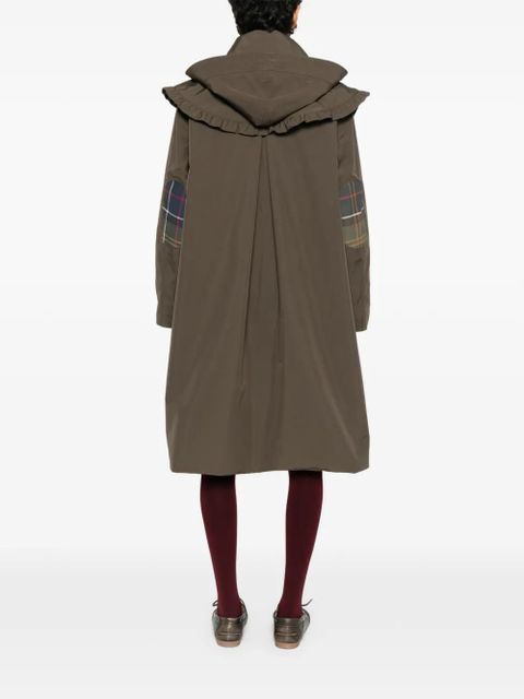 Barbour ruffled hooded jacket - Green