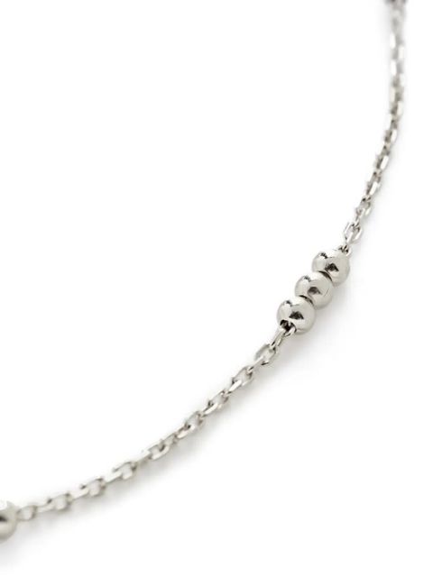 Monica Vinader triple-beaded chain necklace - Silver