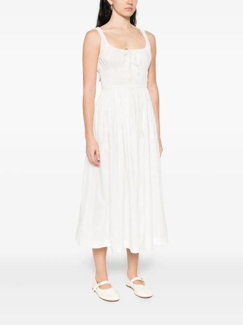 DÔEN Quilla midi dress - White