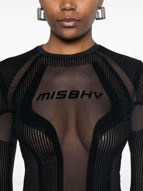 MISBHV flocked mesh T-shirt - Black