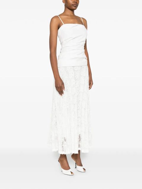 Simkhai Annalise lace midi dress - White