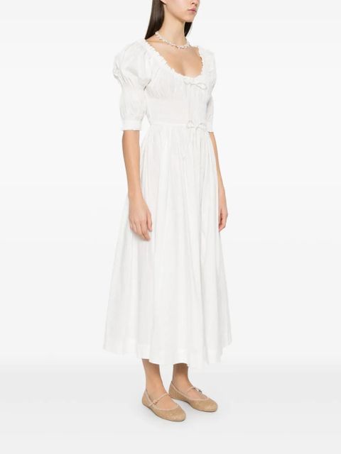 DÔEN Ischia midi dress - White