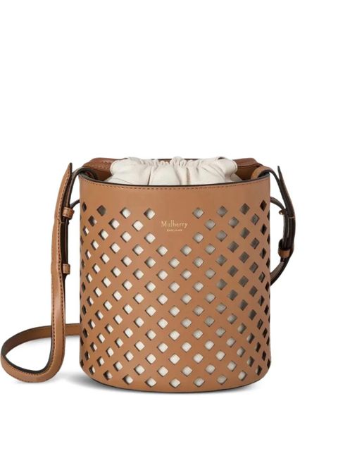 Mulberry perforated bucket bag - Brown - zdjęcie produktu nr 1