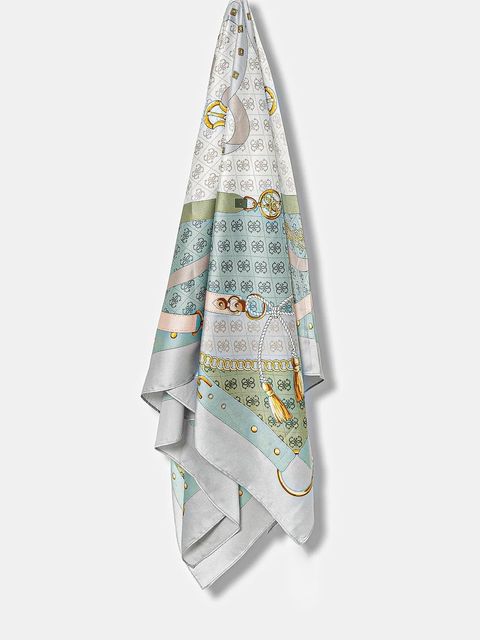 Guess chusta KEFIAH damska kolor niebieski wzorzysta AW5343 POL03 - zdjęcie produktu nr 1