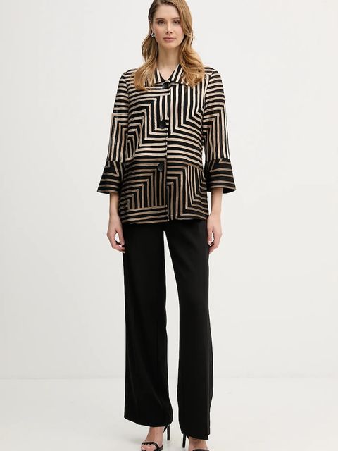 Joseph Ribkoff koszula damska kolor czarny regular z kołnierzykiem klasycznym 261980 - zdjęcie produktu nr 2