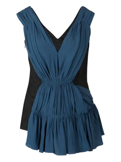 Marni V-neck side-zip blouse - Blue - zdjęcie produktu nr 1