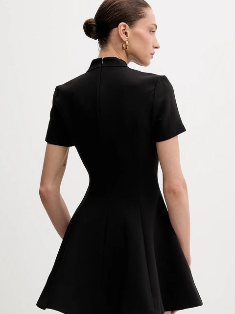 Bardot sukienka kolor czarny mini rozkloszowana 59907DB - zdjęcie produktu nr 2