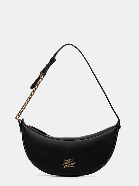 Karl Lagerfeld torebka skórzana K/AUTOGRAPH kolor czarny B1W30236 - zdjęcie produktu nr 1