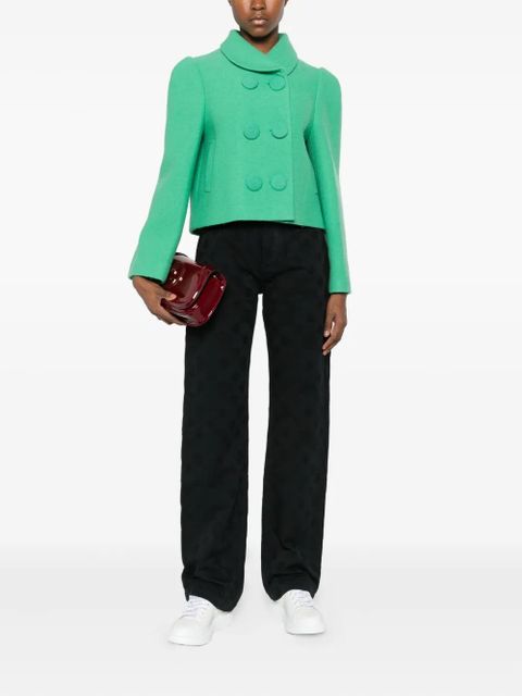 Casablanca monogram-print jeans - Black