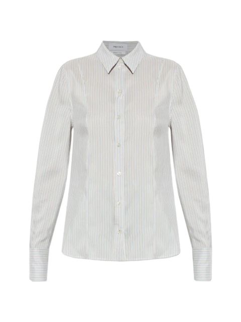 Alexander McQueen vertical-stripe shirt - White - zdjęcie produktu nr 1