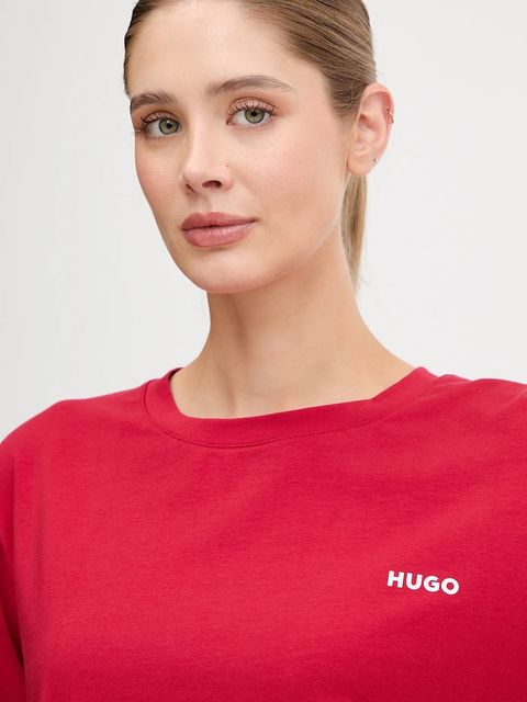 HUGO longsleeve lounge kolor czerwony 50555632