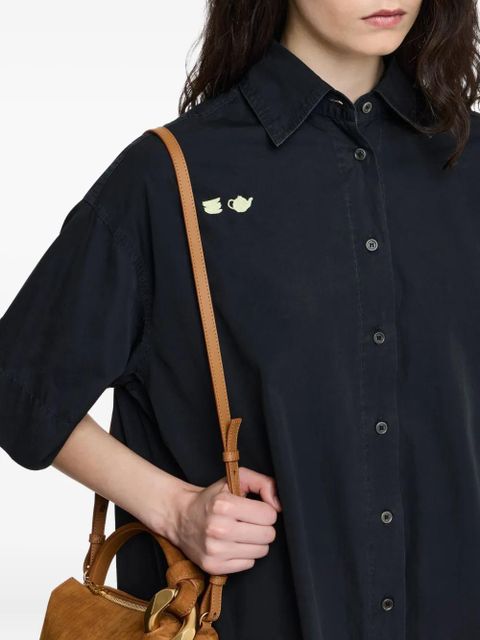 JW Anderson short-sleeve pocket dress - Black