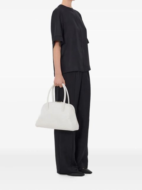 LouLou de Saison Havana lace-stitch silk top - Black