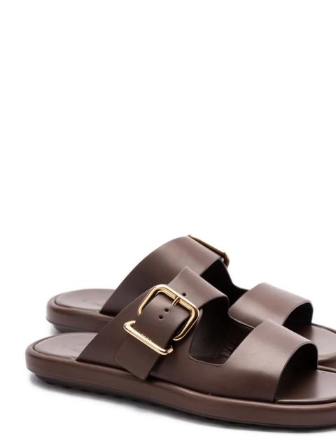 Tod's leather slides - Brown